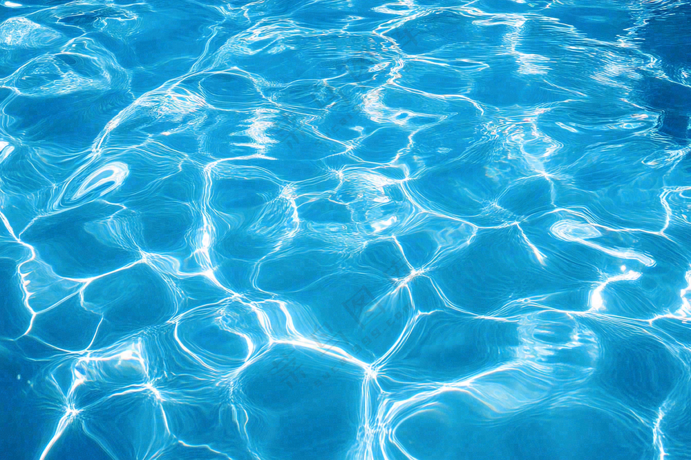 蓝色的游泳池水池摄影图