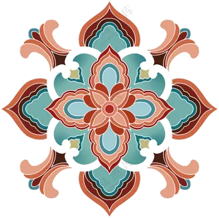 纹样  敦煌纹样 透明素材   免扣素材  传统纹样  传统文化