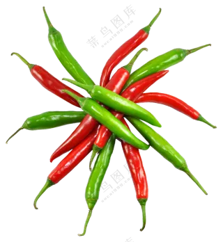 呛辣鲜香的小炒拍档青红椒免抠图片