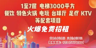 招商招租海报广告