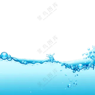 清澈水中的梦幻泡泡等免抠图片素材