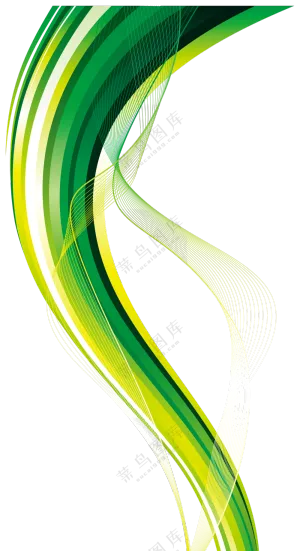 抽象创意波形曲线几何元素免抠图片