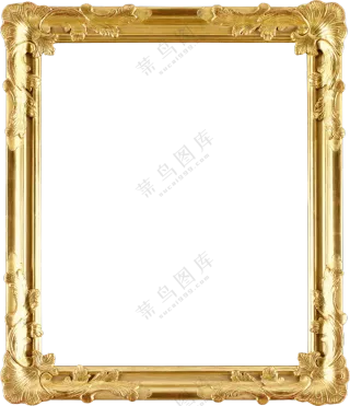 金属雕花装饰边框主题免抠图片素材