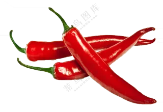 新鲜劲辣的红辣椒食材免抠图片素材