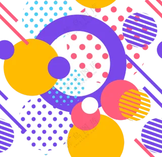 圆点线条几何图案创意免抠图片素材