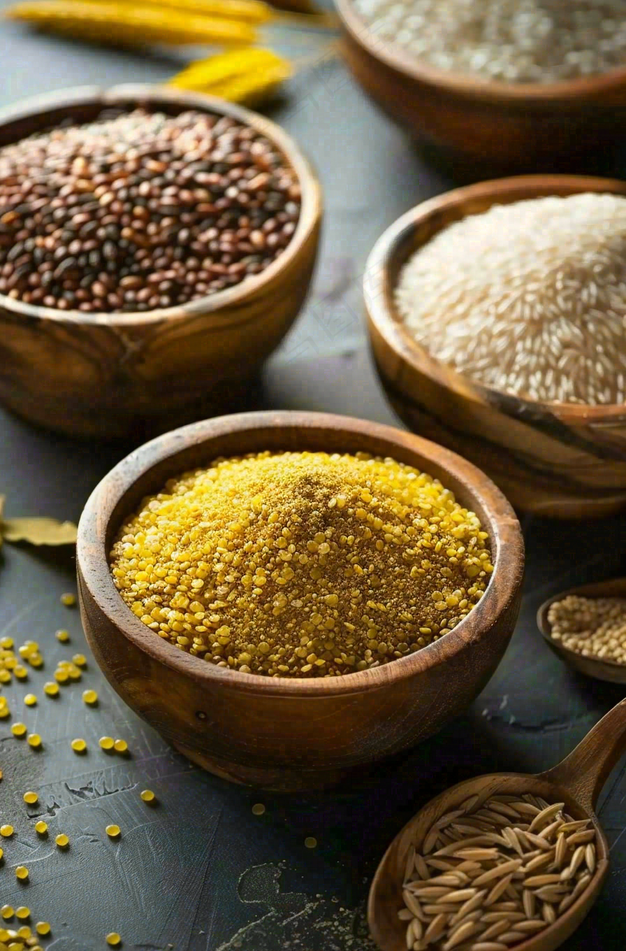 世界粮食日谷物米饭稻谷小麦摄影图