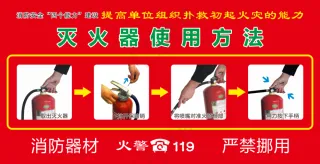 灭火器使用方法