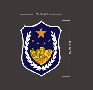 警徽蓝色警徽