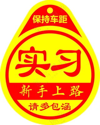 实习车标新手上路