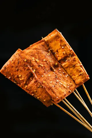 夜宵烧烤烤豆干