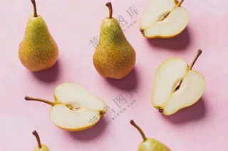 新鲜水果梨子摄影图