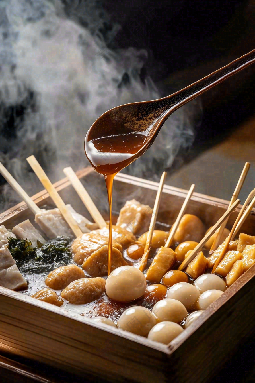 美味关东煮清汤麻辣烫美食摄影图