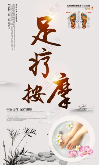 足疗按摩养生海报素材