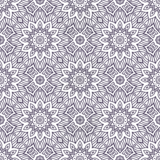 无缝拼接中心对称装饰图案免抠素材