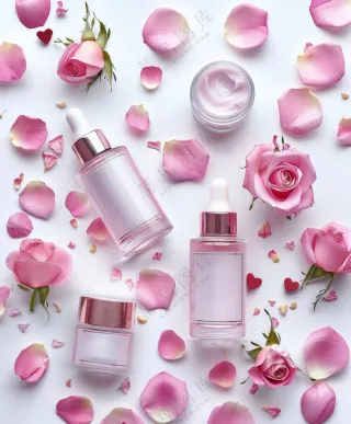 粉色玫瑰精华霜