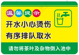 热水房温馨提示