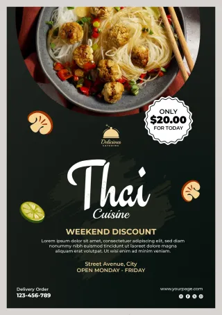 特价主推款美食传单A5模板设计,餐饮传单,美食传单,PSD