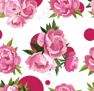 绿叶红花图案透明背景免抠图片素材