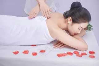 美容美体养生SPA按摩人物
