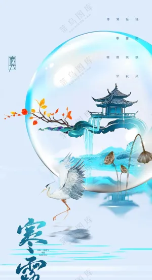 寒露节气传统活动宣传海报