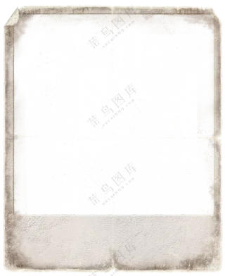 破旧卷边效果的宝丽来相框免抠素材