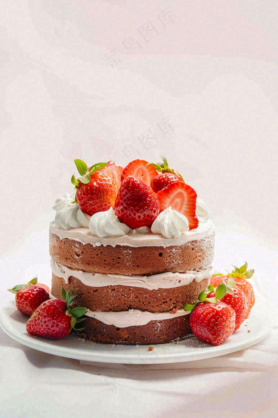 面包蛋糕甜点美食摄影图