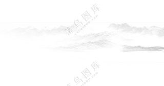 中国风意境感绵延群山元素免抠图片