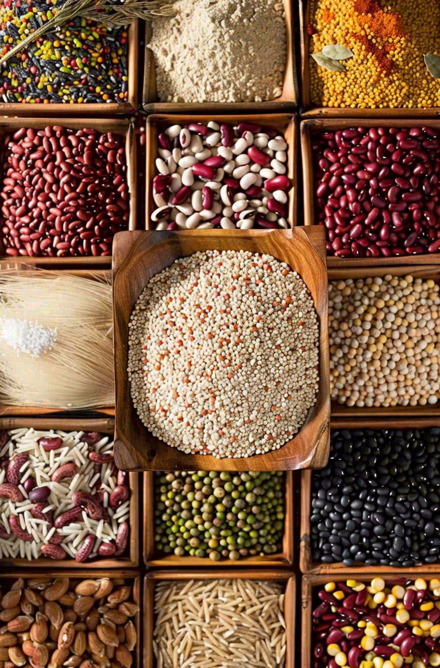 世界粮食日谷物米饭稻谷小麦摄影图