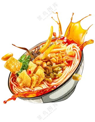 螺蛳粉  免扣素材  菜品  螺蛳粉透明素材