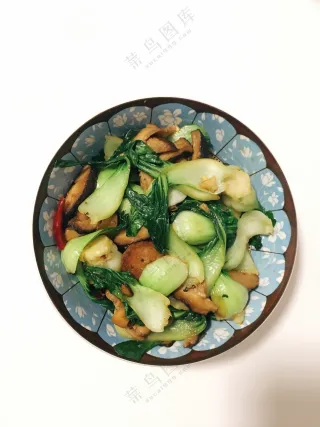 香菇炒小白菜
