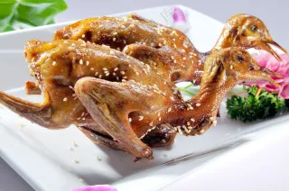 美味烤鸡美食图片