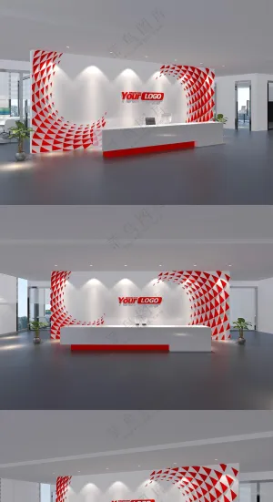 企业公司前台形象墙文化墙