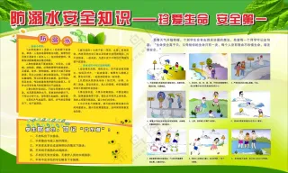 防溺水安全知识宣传展板海报