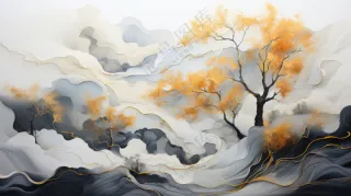 现代抽象装饰画