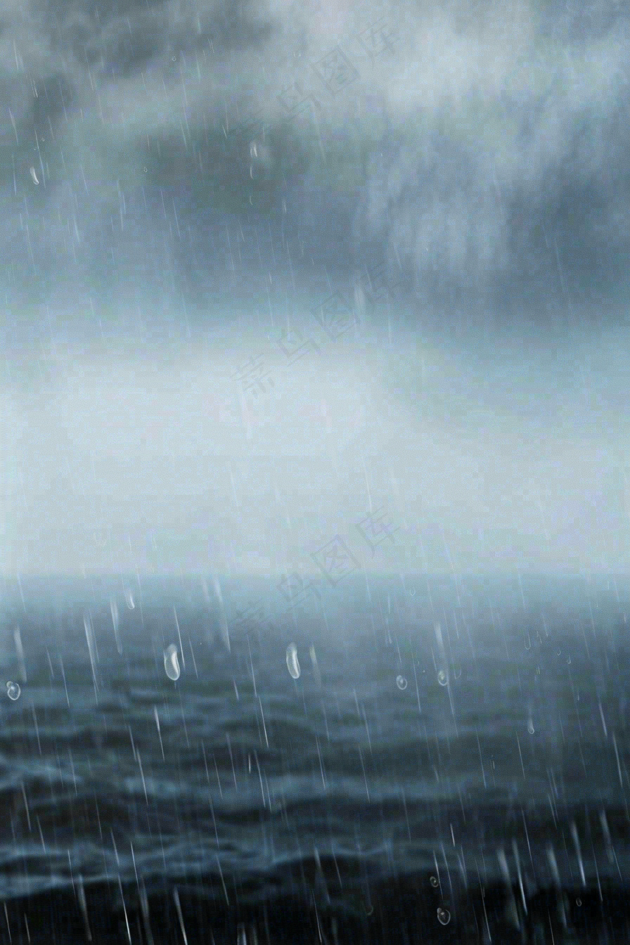 暴雨天气预警摄影图