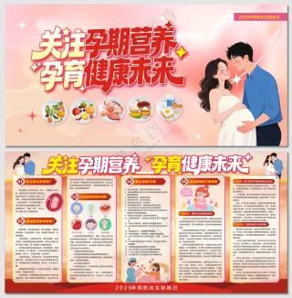2025年预防出生缺陷日展板