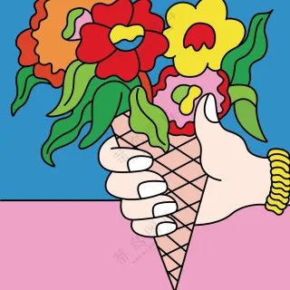 孟菲斯风格插画