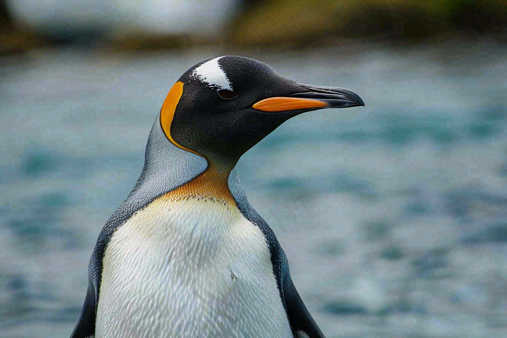 冰雪天地的企鹅寒冷动物摄影图