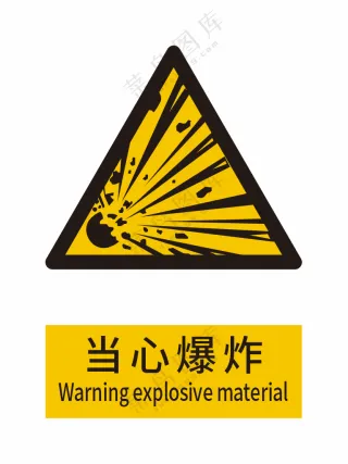 新国标警示标志-当心爆炸