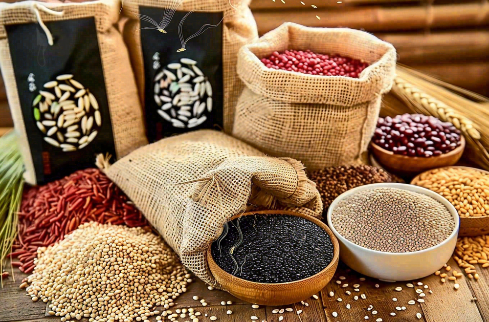 世界粮食日谷物米饭稻谷小麦摄影图