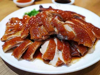 美味烧鸭广式美食摄影图