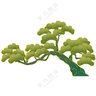 迎客松素材   迎客松插画   迎客松