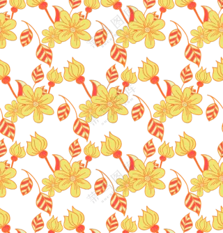 色彩鲜艳植物花朵图案免抠图片素材