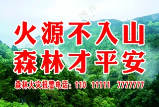森林防火海报