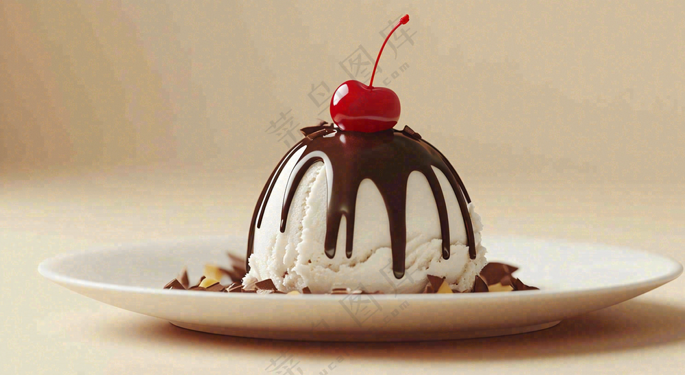 甜点巧克力小蛋糕布丁美食摄影图