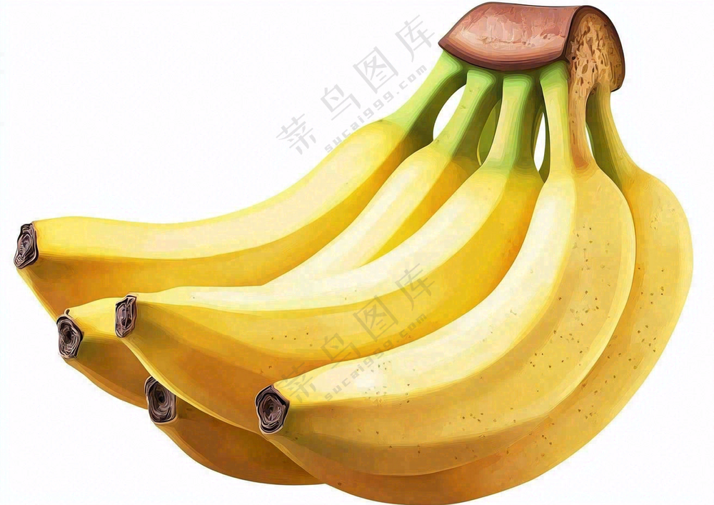 黄香蕉水果成熟摄影图