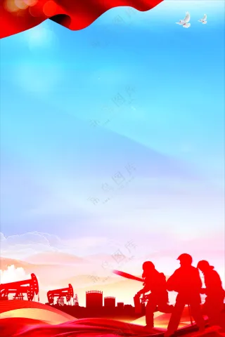 红色展板背景