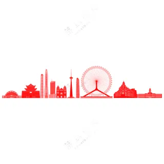 矢量天津城市建筑