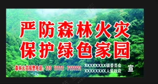 森林防火海报