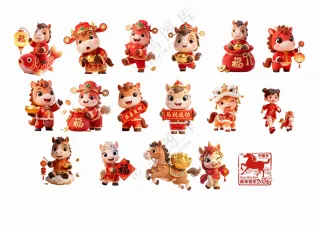 马年吉祥物合集